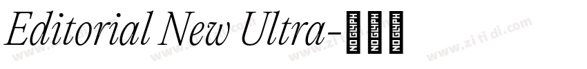 Editorial New Ultra字体转换